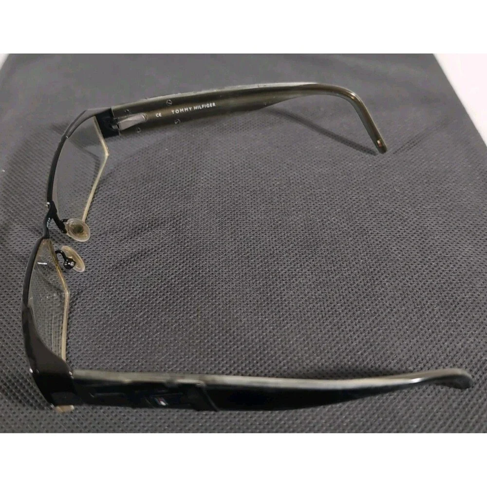Tommy Hilfiger TH3408 Black Half Rim Eyeglass Frames Only 56-17-140 Flex Hinge